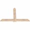 Ekena Millwork Eugene Smooth Timber Gable Bracket, Douglas Fir, 60"W x 40"H x 1 1/2"D x 5 1/2"F, 16/12 Pitch GBW060X40X0206EUG00SDF - alternate 2